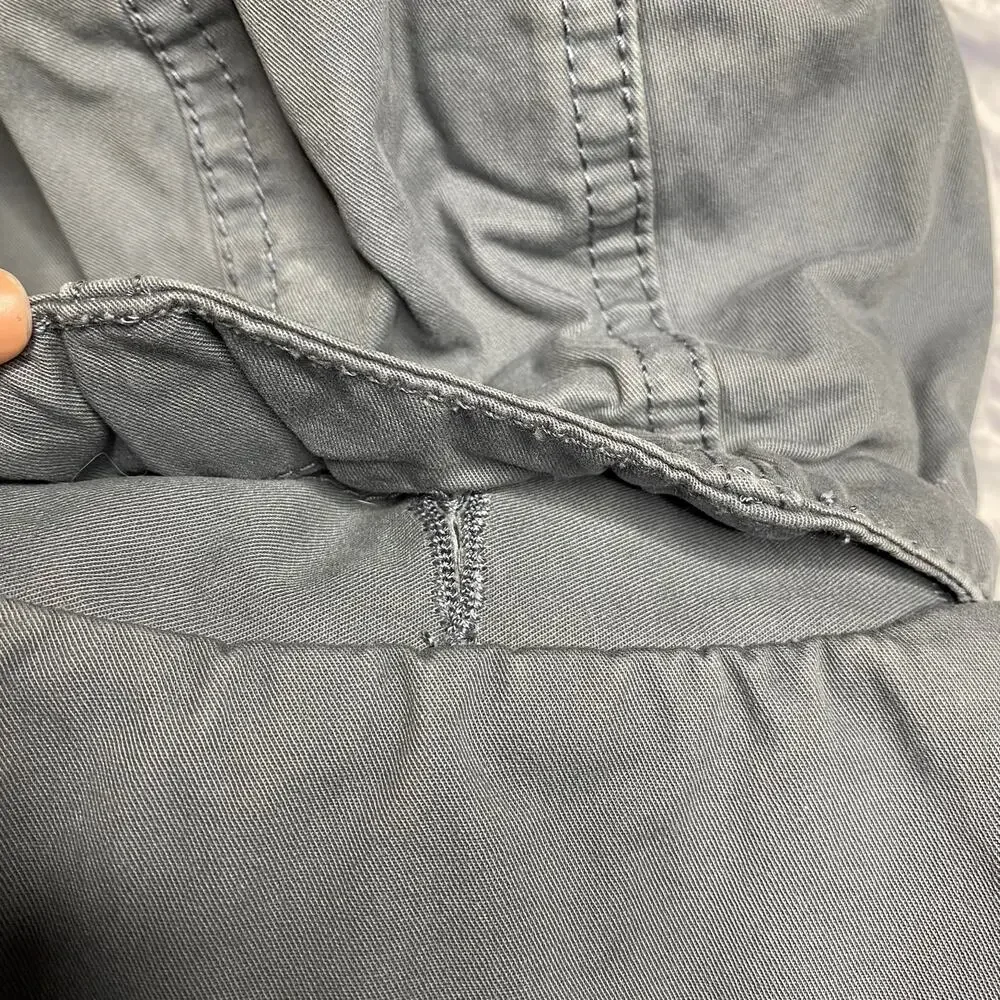 babyGap Hooded Trench Coat in a Grey Blue